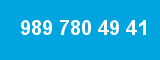 989 780 49 41 989 780 49 41